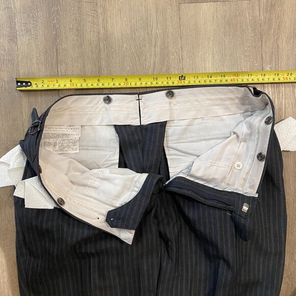 SuitSupply La Spalla 3-Piece Wool Pinstripe Suit – 42R / EU 52 – Side Adjusters - Picture 10 of 11